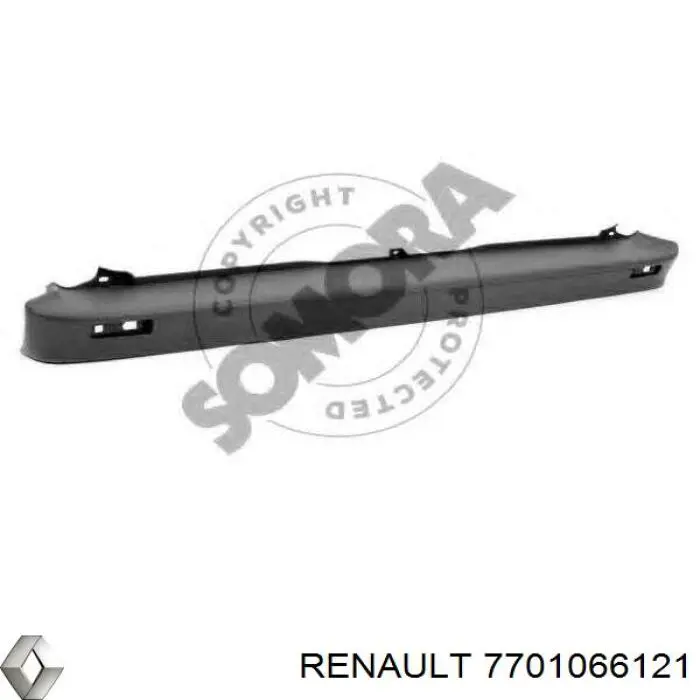 Parachoques trasero, parte central Renault (RVI) 7701066121 precio, desde 133,31 EUR