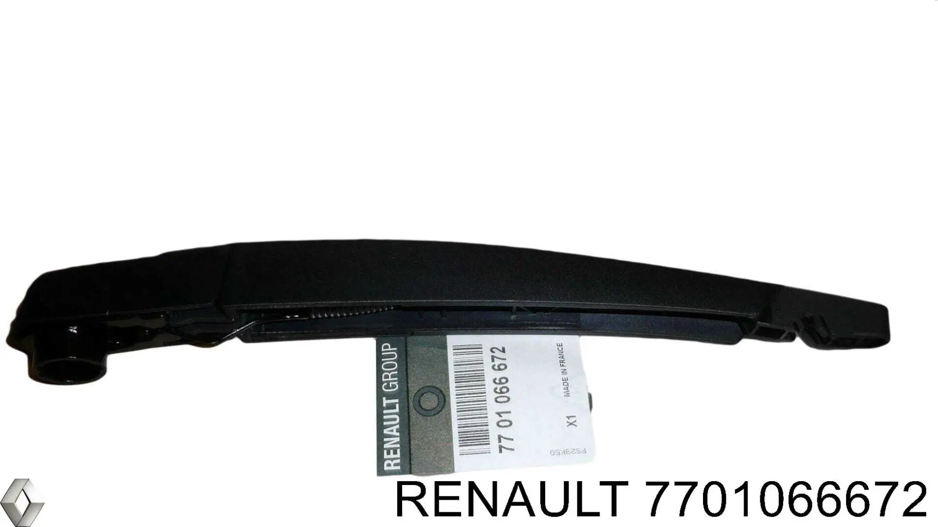 7701066672 Renault (RVI) brazo del limpiaparabrisas, trasero