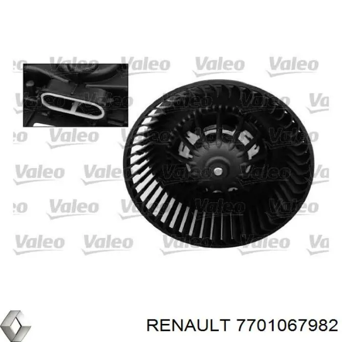 7701067982 Renault (RVI) motor eléctrico, ventilador habitáculo