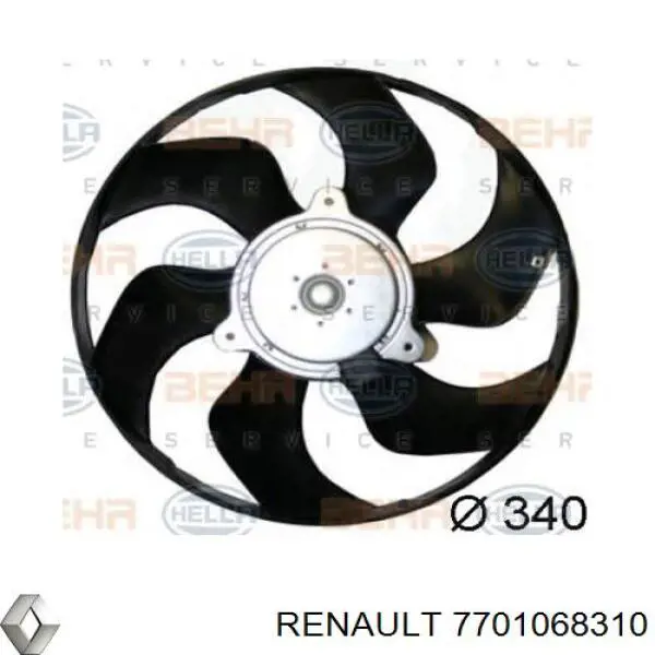 7701068310 Renault (RVI) Electroventilador del motor