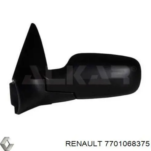 7701068375 Renault (RVI) espejo retrovisor derecho