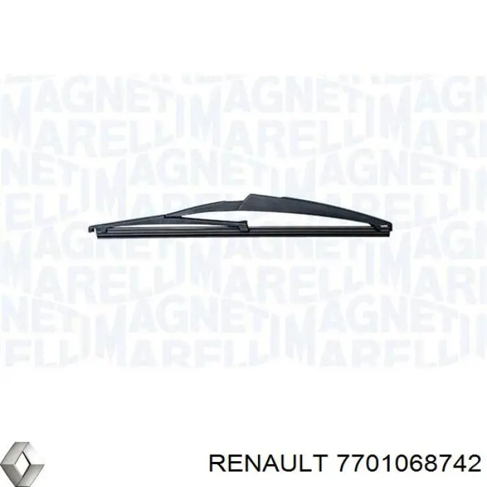 7701068742 Renault (RVI) limpiaparabrisas de luna trasera