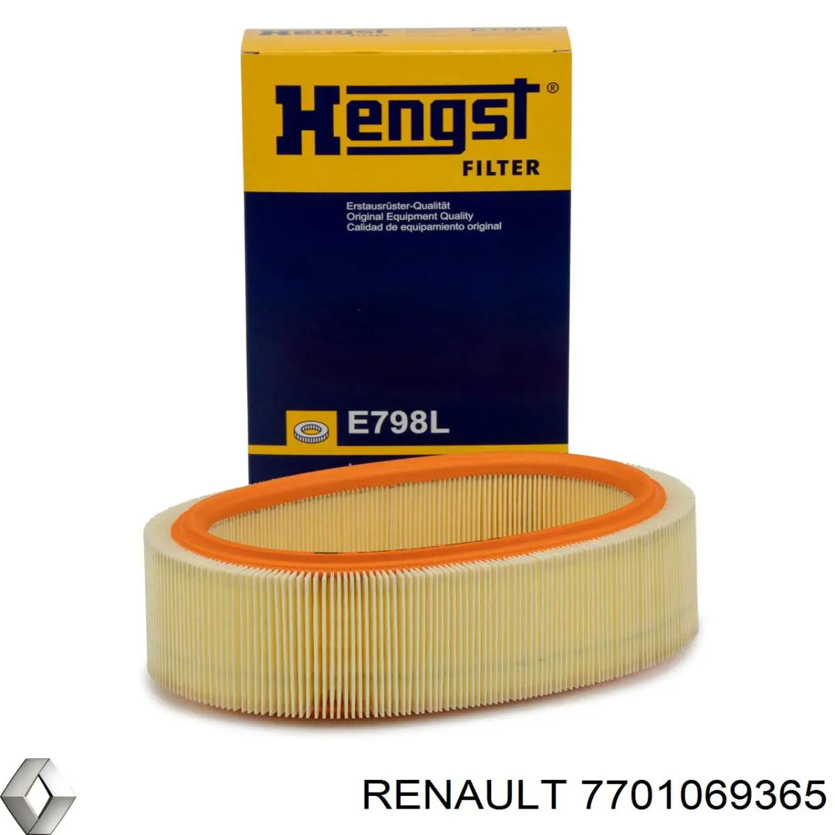 7701069365 Renault (RVI) filtro de aire