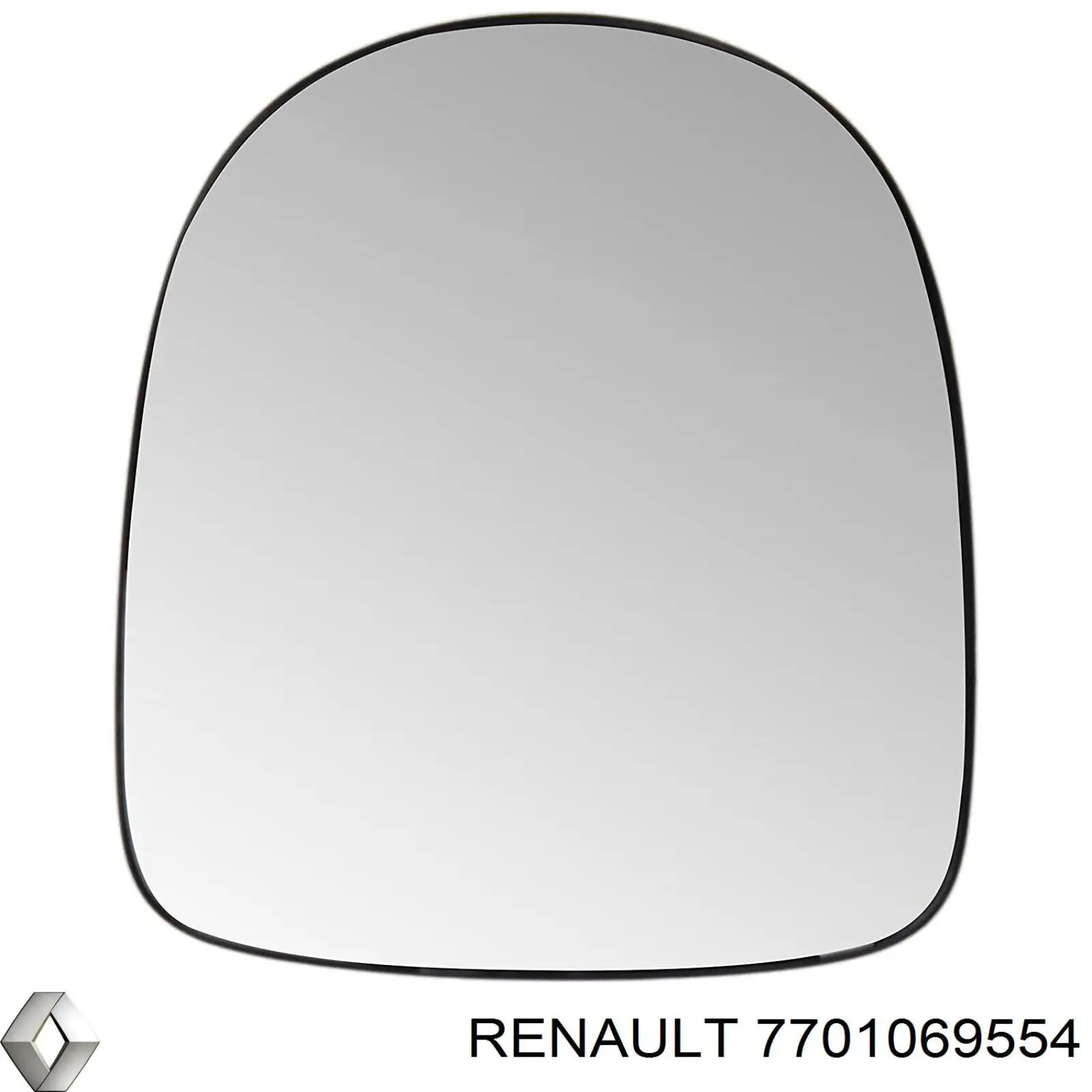 Comprar 7701069554 Renault (RVI) Cristal de espejo retrovisor