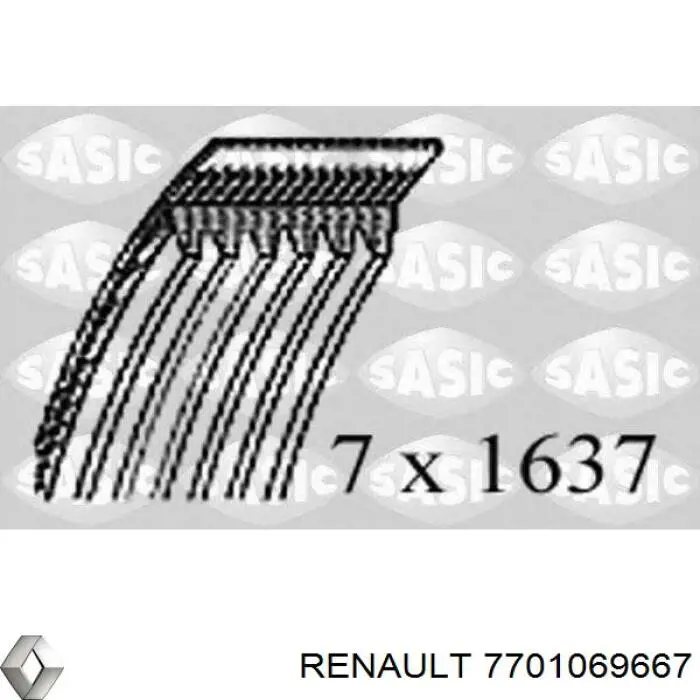 7701069667 Renault (RVI) correa trapezoidal