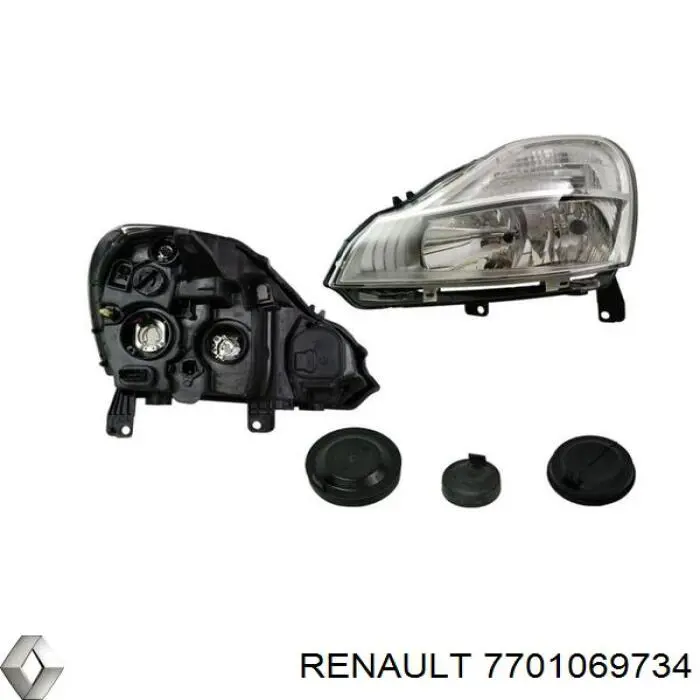 7701069734 Renault (RVI) faro izquierdo