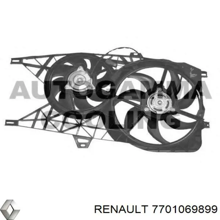 Rodete ventilador, refrigeración de motor para Renault Trafic (JL)
