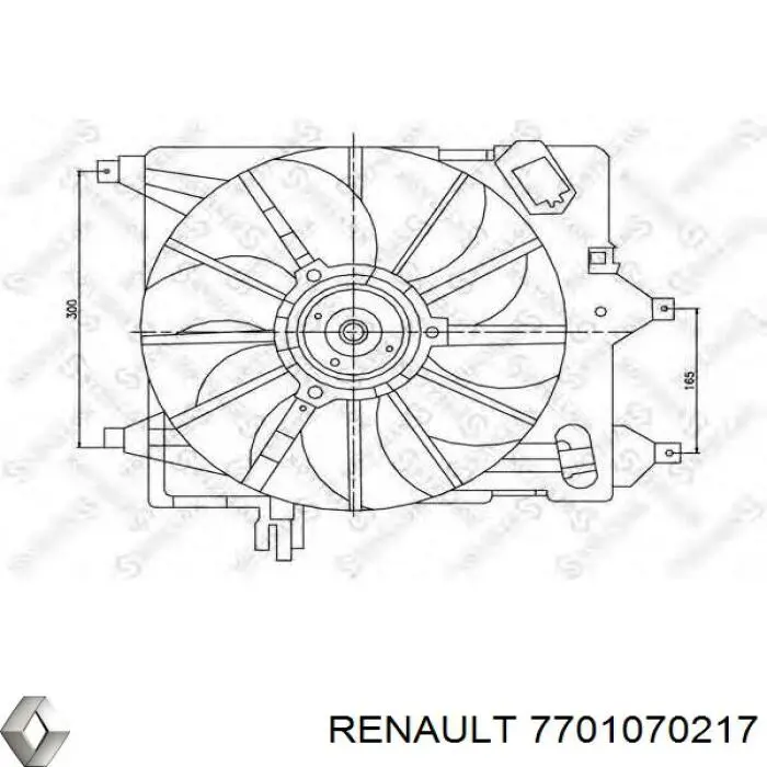Comprar 7701070217 Renault (RVI) Ventilador del motor