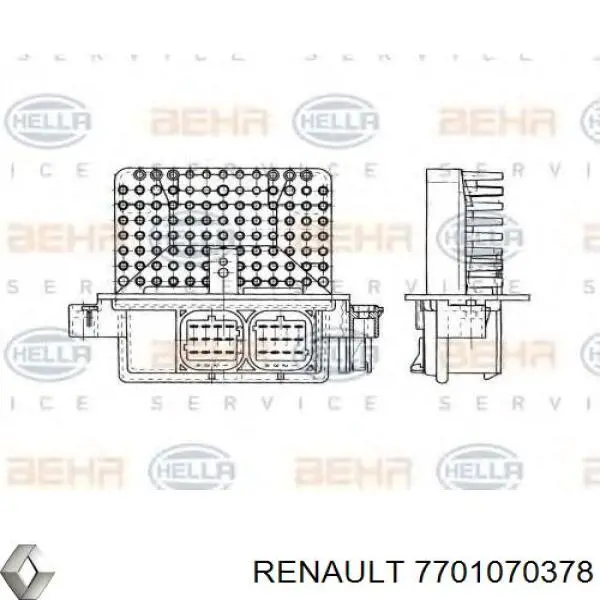 7701070378 Renault (RVI) espejo retrovisor derecho