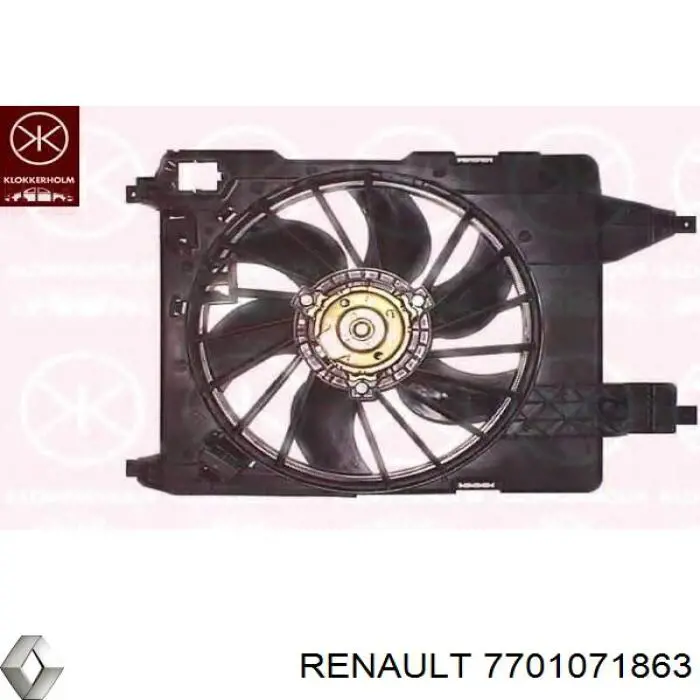 Comprar 7701071863 Renault (RVI) Ventilador del motor