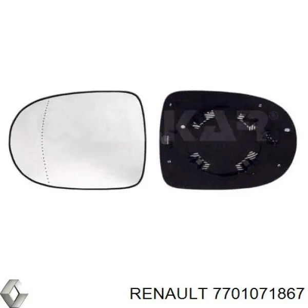 7701071867 Renault (RVI) espejo retrovisor derecho