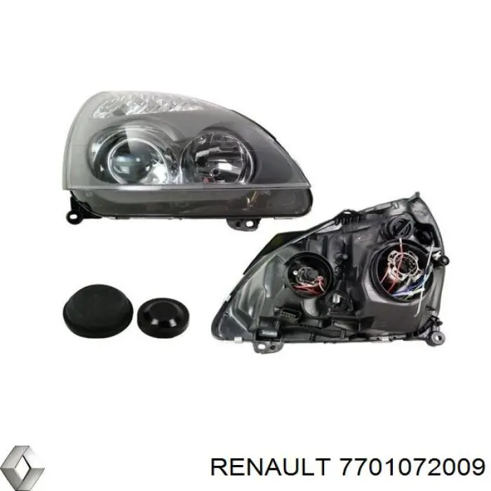 Faro derecho Renault (RVI) 7701072009 precio, desde 155,38 EUR
