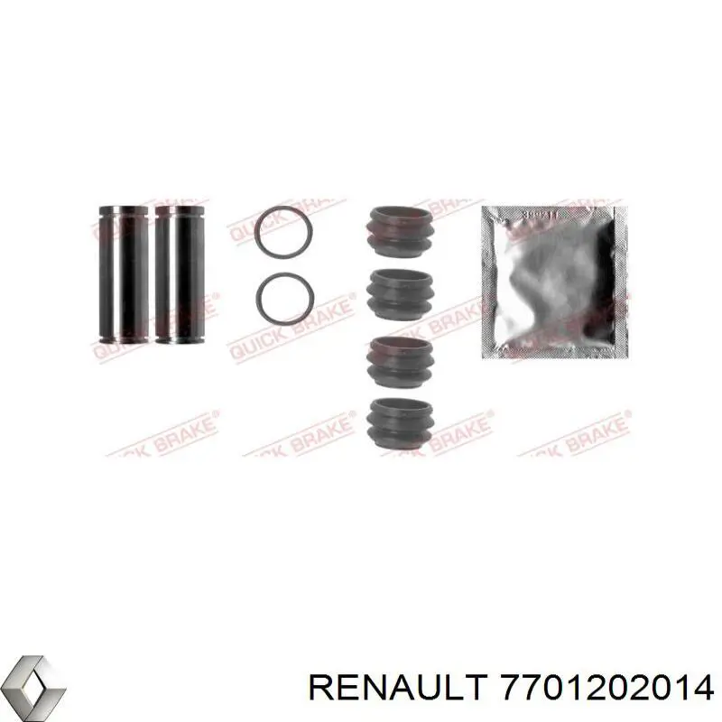 Pinza de freno delantera izquierda 7701202014 Renault (RVI)