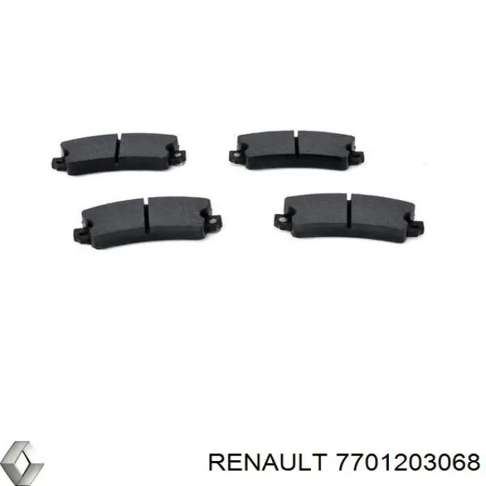 7701203068 Renault (RVI) pastillas de freno traseras