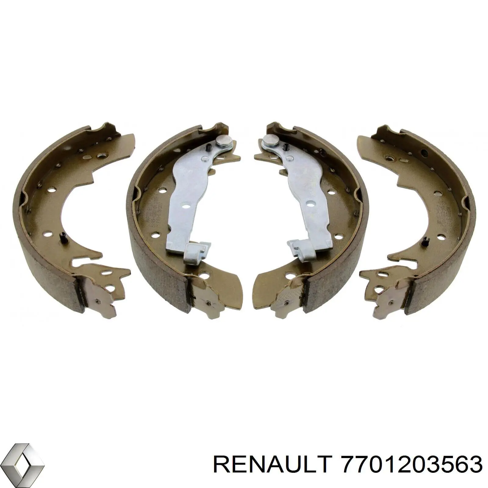 7701203563 Renault (RVI) zapatas de frenos de tambor traseras