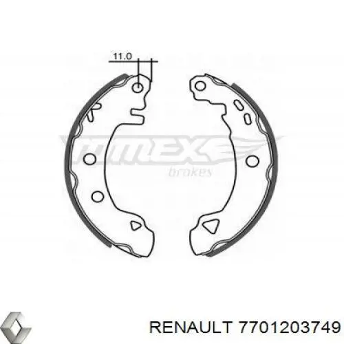 0204113597 Bosch zapatas de frenos de tambor traseras