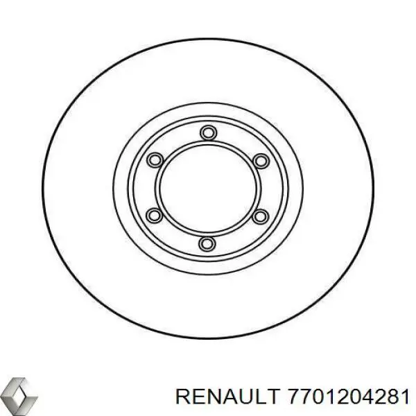 Comprar 7701204281 Renault (RVI) Freno de disco delantero