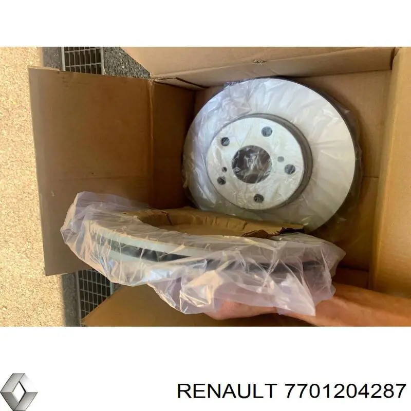 Disco de freno trasero 7701204287 Renault (RVI)