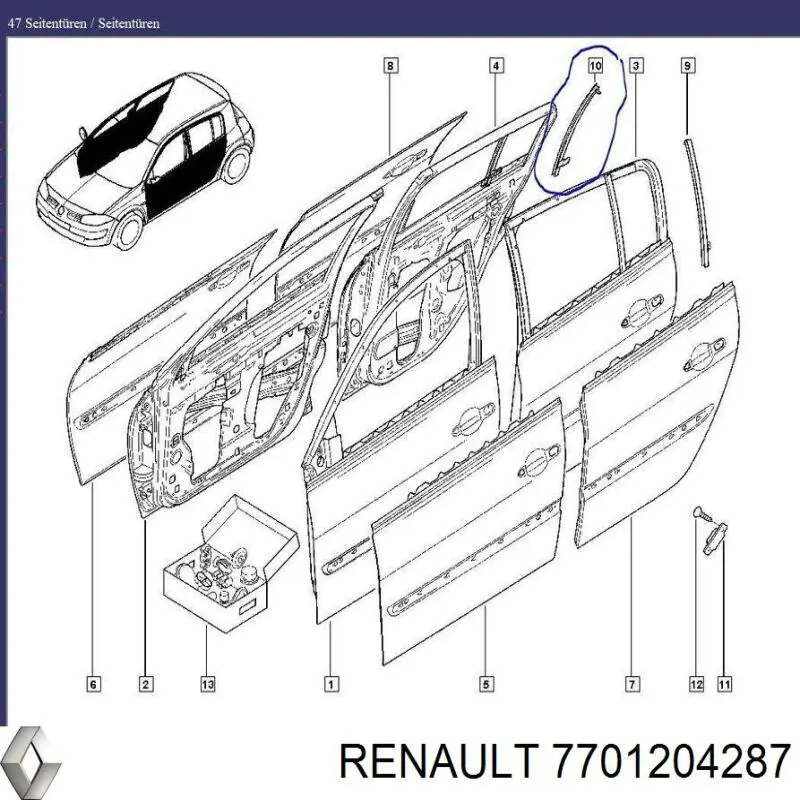 Comprar 7701204287 Renault (RVI) Disco de freno trasero