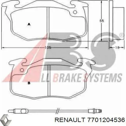 7701204536 Renault (RVI)