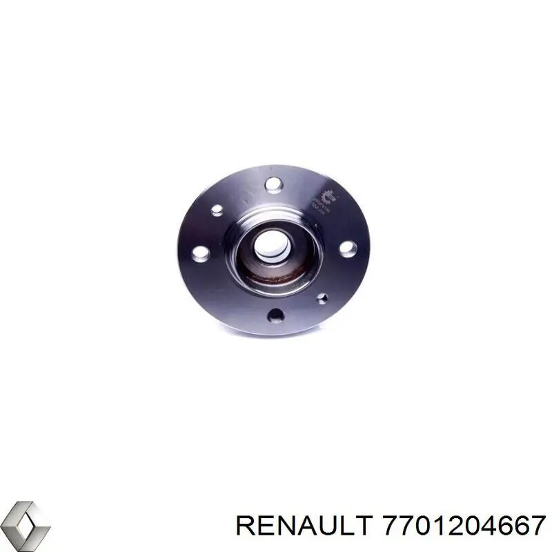 Cubo de rueda trasero 7701204667 Renault (RVI)