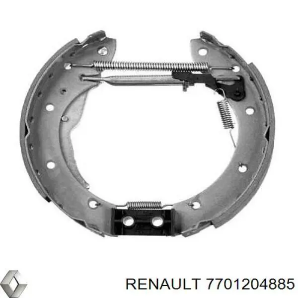 7701204885 Renault (RVI) kit de montaje, zapatas de freno traseras