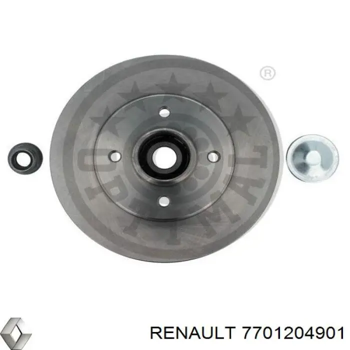 7701204901 Renault (RVI) disco de freno trasero
