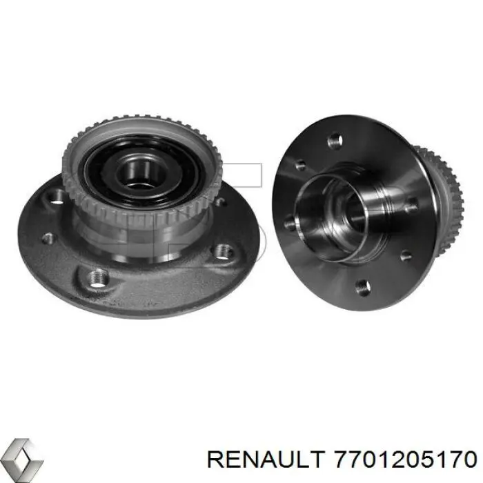 Comprar 7701205170 Renault (RVI) Cubo de rueda, Eje trasero