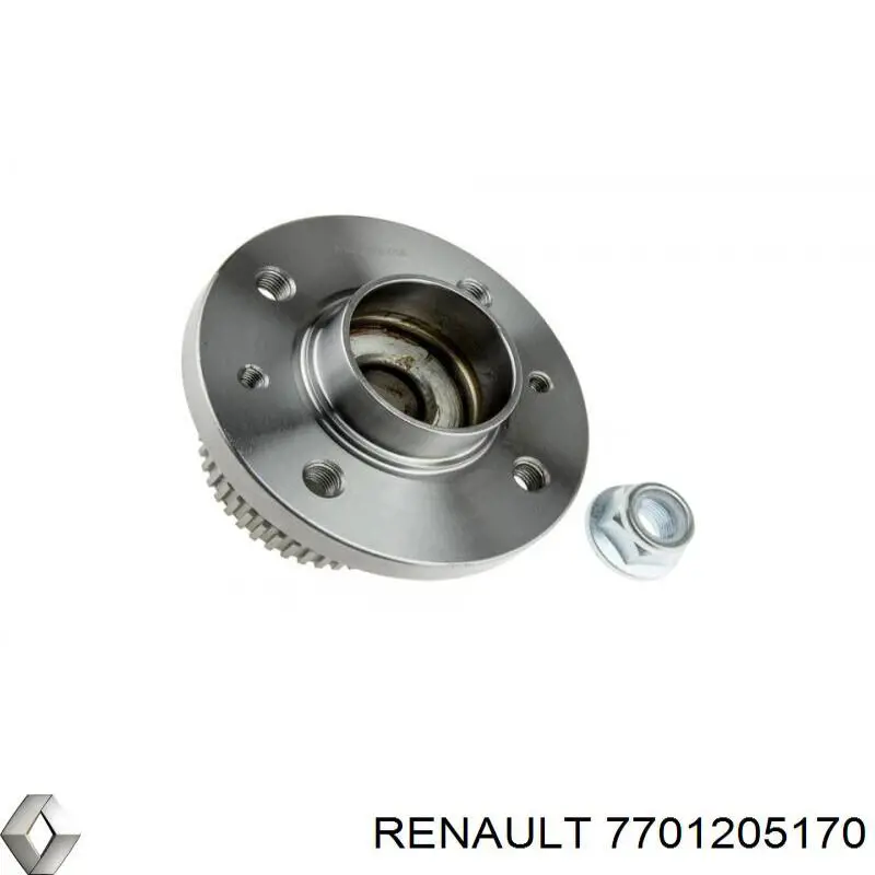 7701205170 Renault (RVI) Buje de rueda trasero