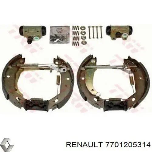 Kit de zapatas de frenos de tambor, con cilindros, completo Renault (RVI) 8671003659 precio, desde 70,85 EUR