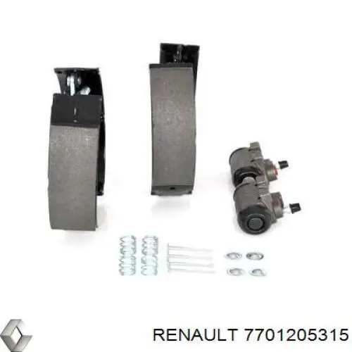8671003659 Renault (RVI) Kit frenos, disco de tambor, con cilindros, completo 