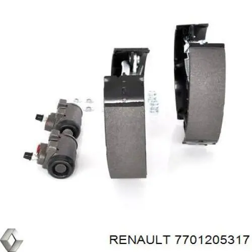 Comprar 7701205317 Renault (RVI) Kit de frenos de tambor, con cilindros, completo