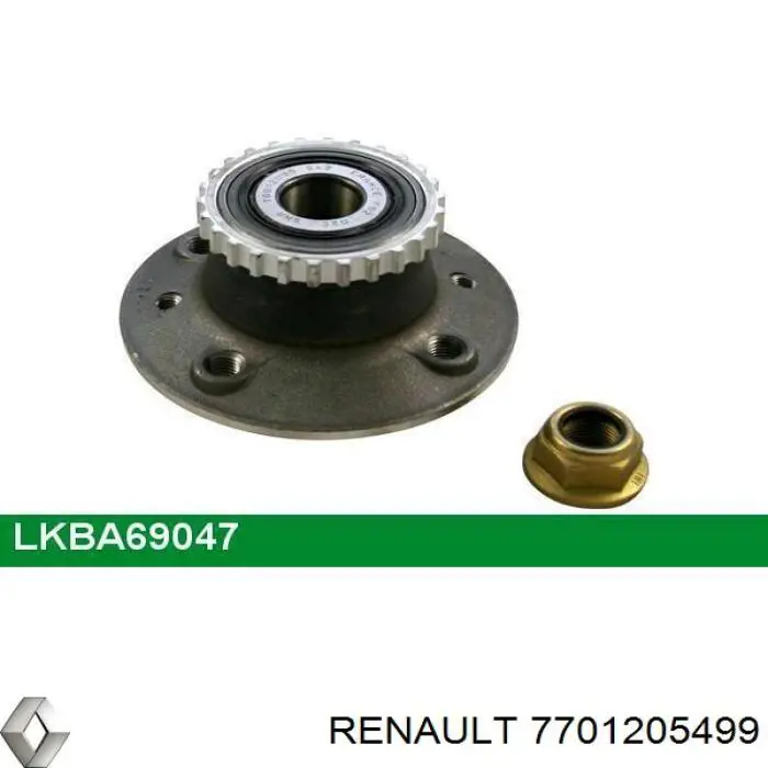 Buje de rueda Renault (RVI) 7701205499 precio, desde 44,83 EUR
