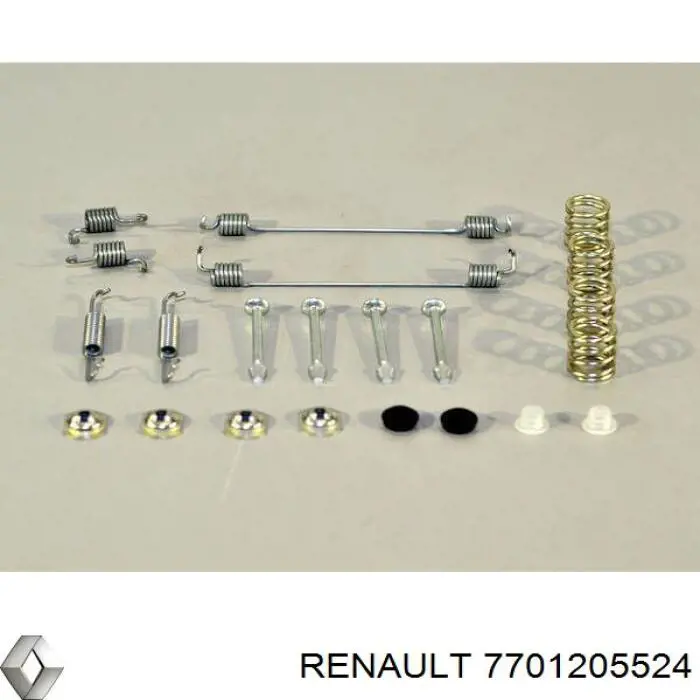 7701205524 Renault (RVI) kit de montaje, zapatas de freno traseras