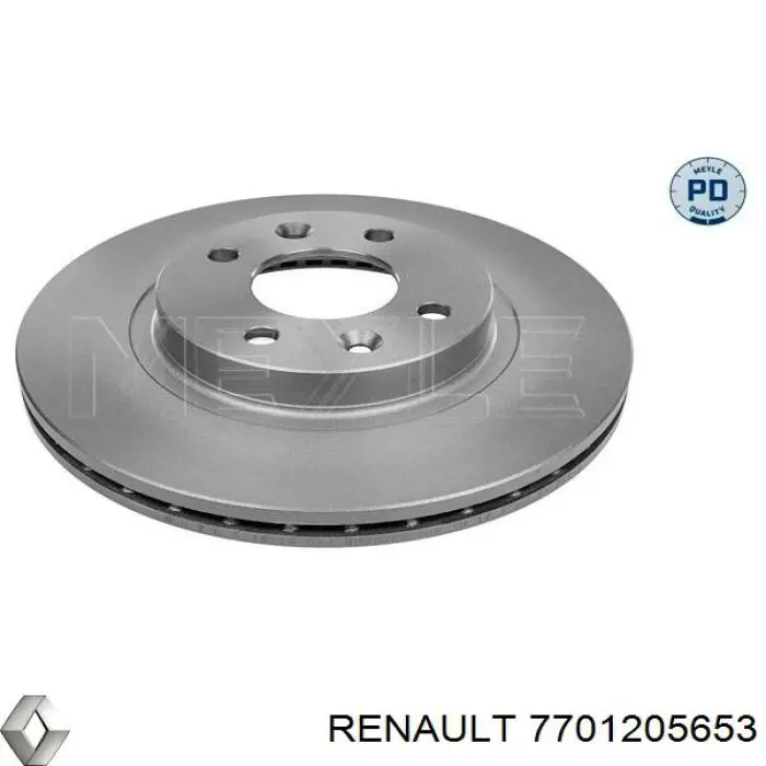 7701205653 Renault (RVI) disco de freno delantero