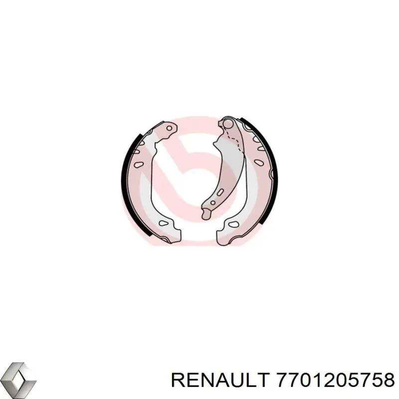 Zapatas de freno de tambor traseras Renault (RVI) 7701205758 precio, desde 22,52 EUR