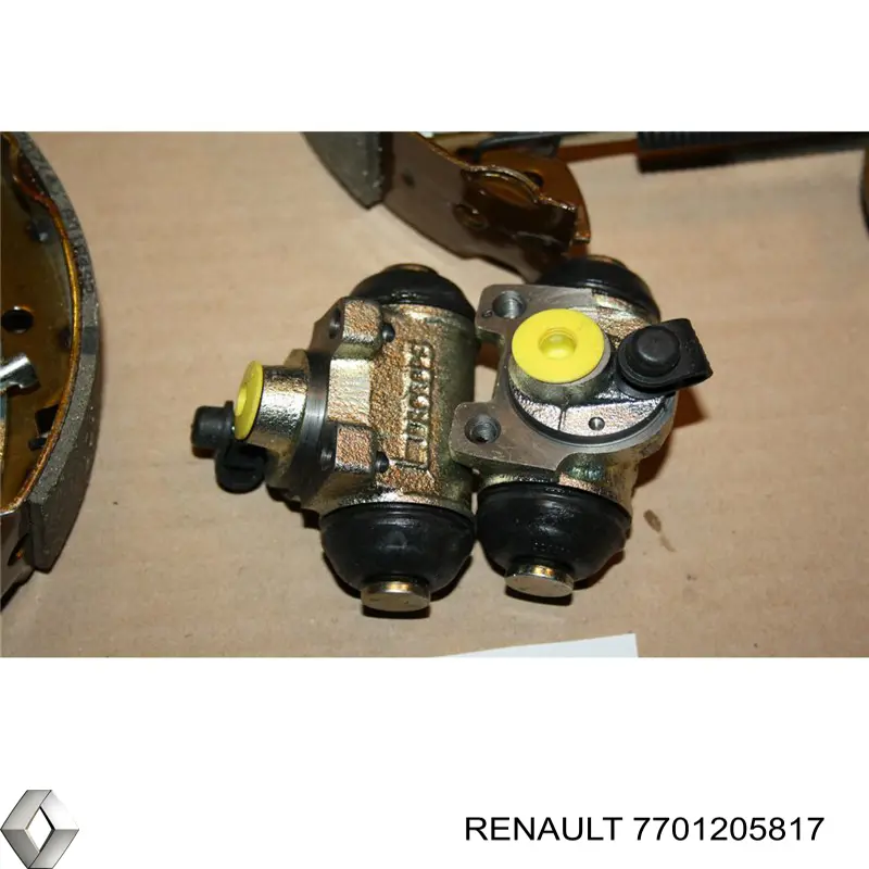 7701205817 Renault (RVI) kit de frenos de tambor, con cilindros, completo