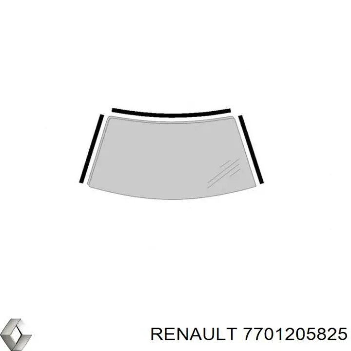 7701205825 Renault (RVI) junta, parabrisas