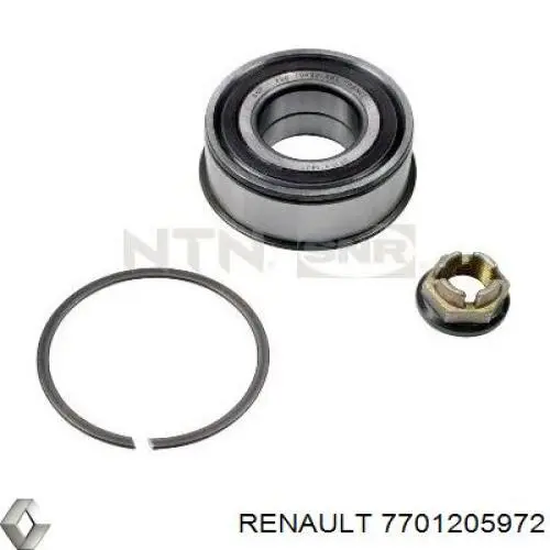Cojinete de rueda delantero Renault (RVI) 7701205972 precio, desde 44,44 EUR
