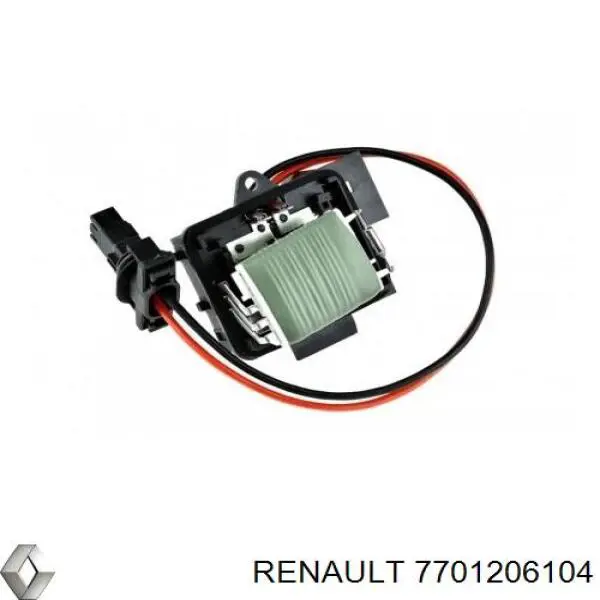 Resistencia de calefacción 7701206104 Renault (RVI)