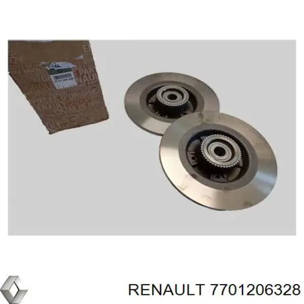 7701206328 Renault (RVI) disco de freno trasero