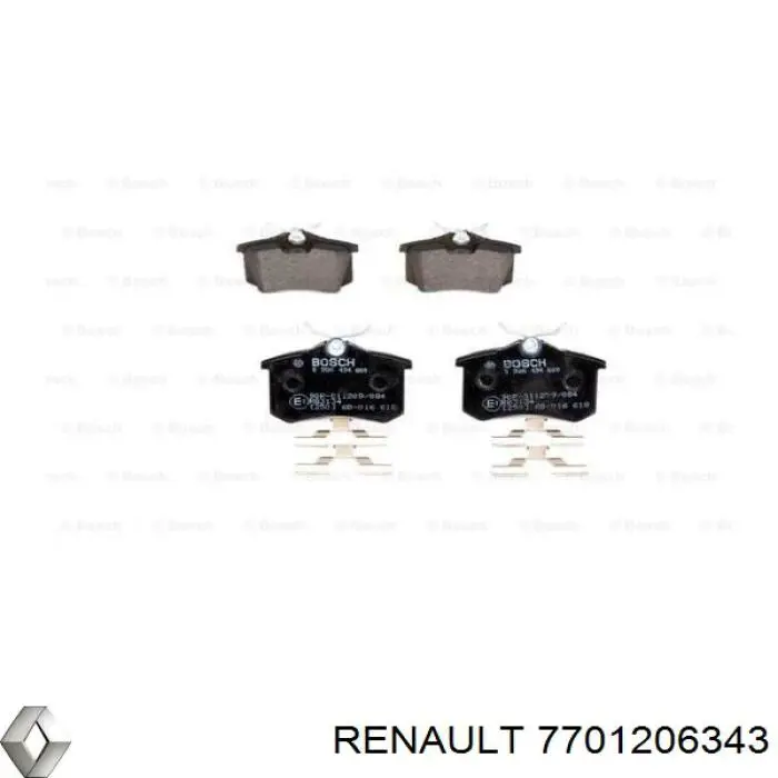 Pastillas de freno traseras Renault Scenic 1 JA0, JA1, FA0