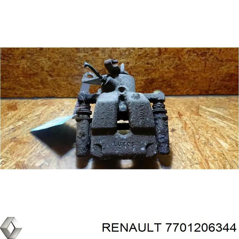 7701206344 Renault (RVI) pinza de freno trasera izquierda