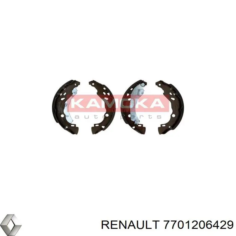 7701206429 Renault (RVI) zapatas de frenos de tambor traseras