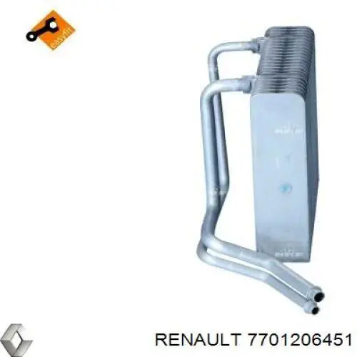 7701206451 Renault (RVI) evaporador, aire acondicionado