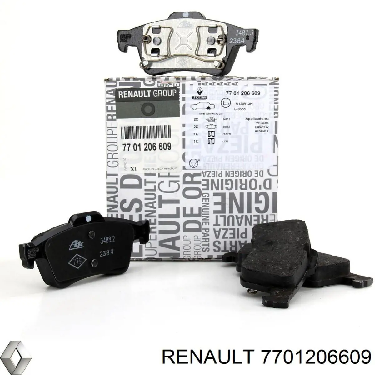 Comprar 7701206609 Renault (RVI) Pastillas de freno traseras