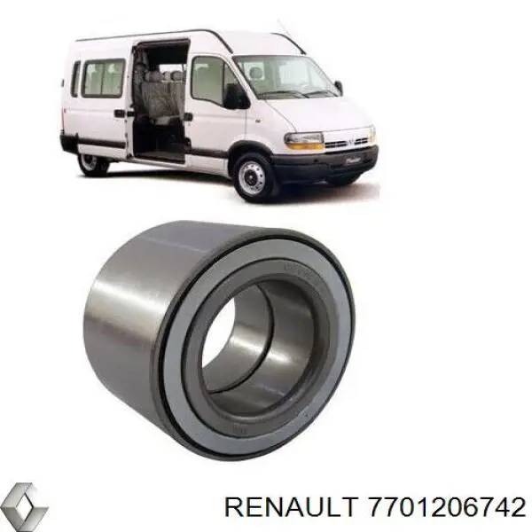 Comprar 7701206742 Renault (RVI) Cojinete de rueda trasero