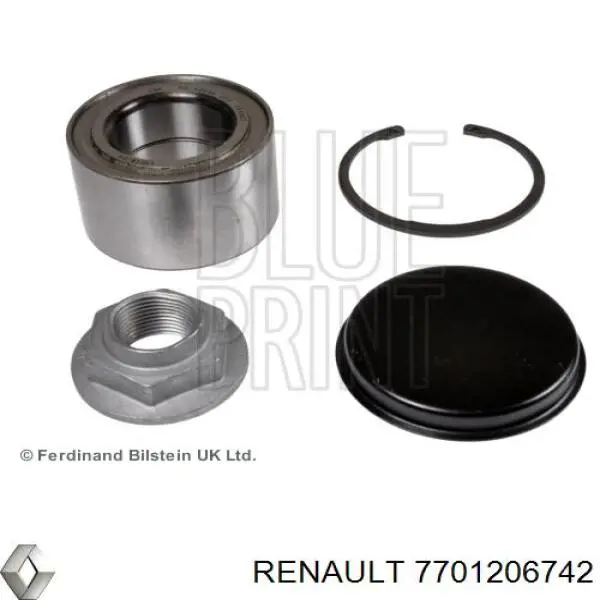Cojinete de rueda 7701206742 Renault (RVI)
