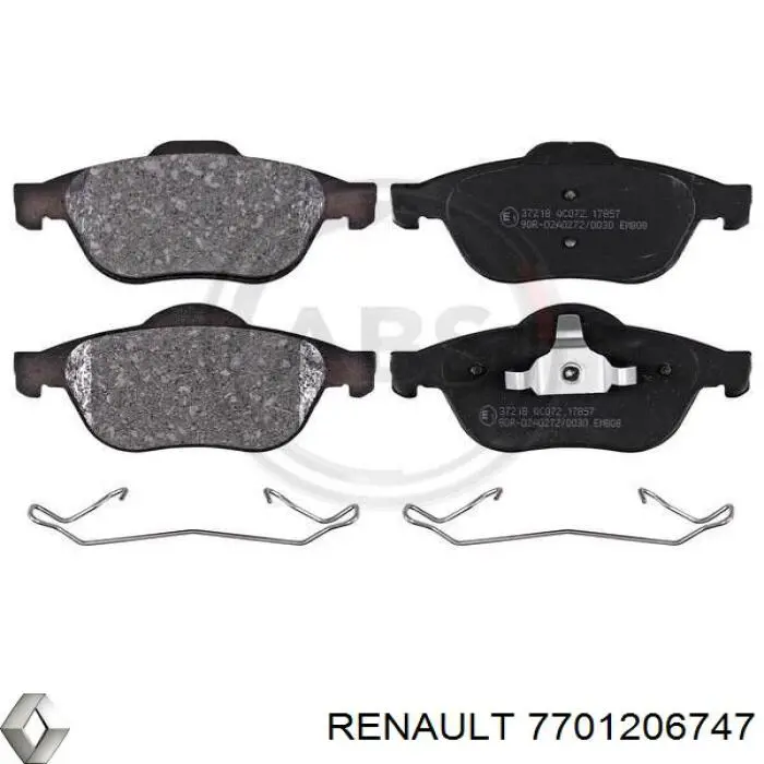 Pastillas de freno delanteras Renault Espace 4 JK0