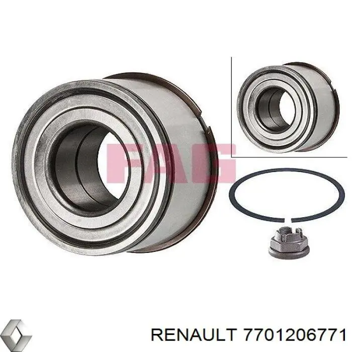 7701206771 Renault (RVI) cojinete de rueda delantero/trasero